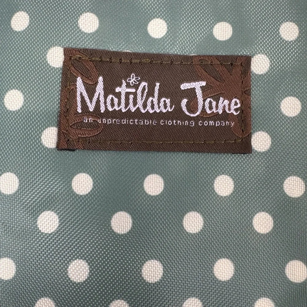Matilda‎ Jane Green Polka Dot Drawstring Bag